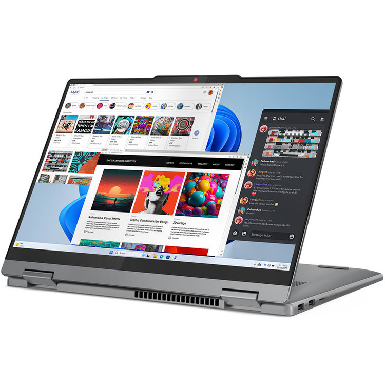 لپ تاپ 14 اینچی لنوو مدل IdeaPad 5 2-in-1 14IRH9-i7 13620H-16GB LPDDR5X 5200MHz-512GB SSD-OLED 60Hz Touch-Backlit-Fingerprint به همراه قلم